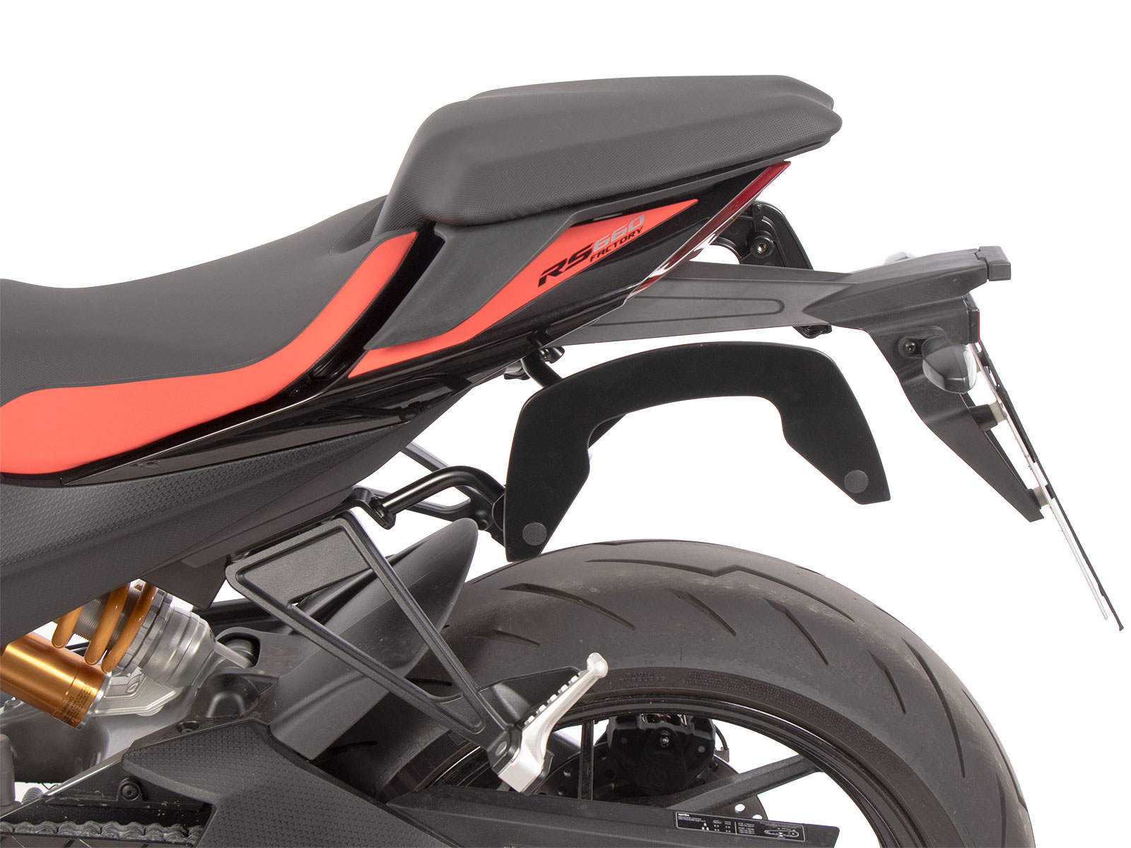 C-Bow Seitenträger schwarz für Aprilia RS 660 / Factory (25-) Hepco & Becker