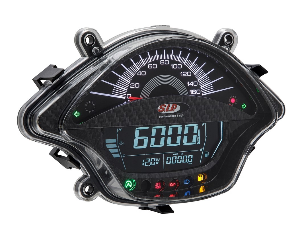 Drehzahlmesser/Tacho für Vespa GTS/​GTS Super 300ccm FL ('14-), carbon-look