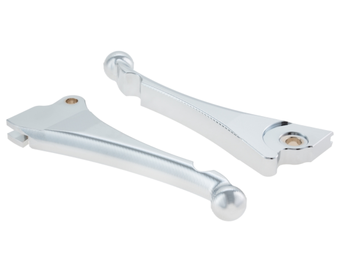 Sporthebel Set Bremse "Shorty 3D" links/rechts für Vespa LX/​LXV/​S/​Primavera/​Sprint, chrom
