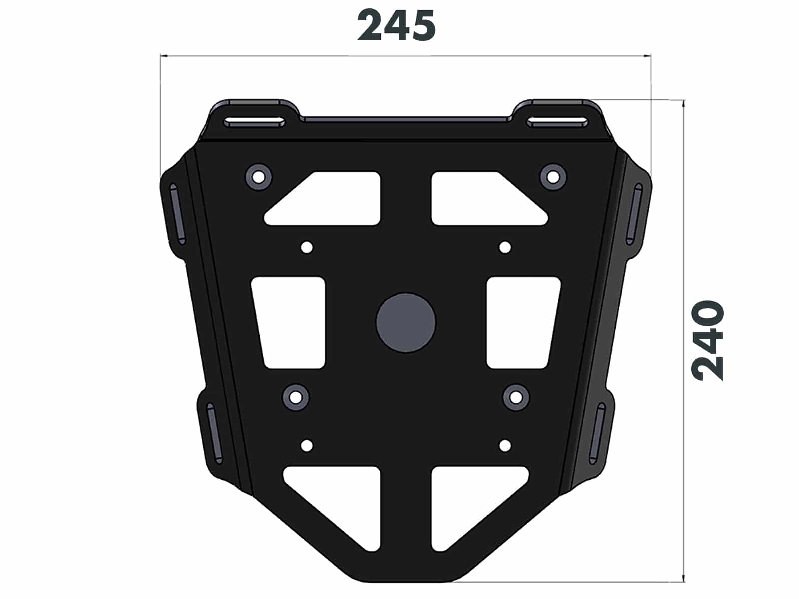 Minirack Softgepäck-Heckträger schwarz für Ducati Hypermotard 796/1100 Evo/SP (07-12) Hepco & Becker