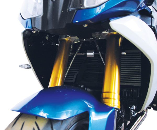 Kühlerschutz für BMW R 1200 RS (15-18) /R 1250 RS (19-), Alu, schwarz