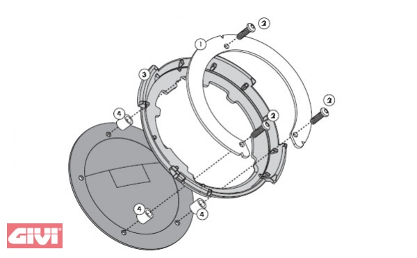 Givi Tankbefestigung Ducati Monster 696/796/1100/EVO