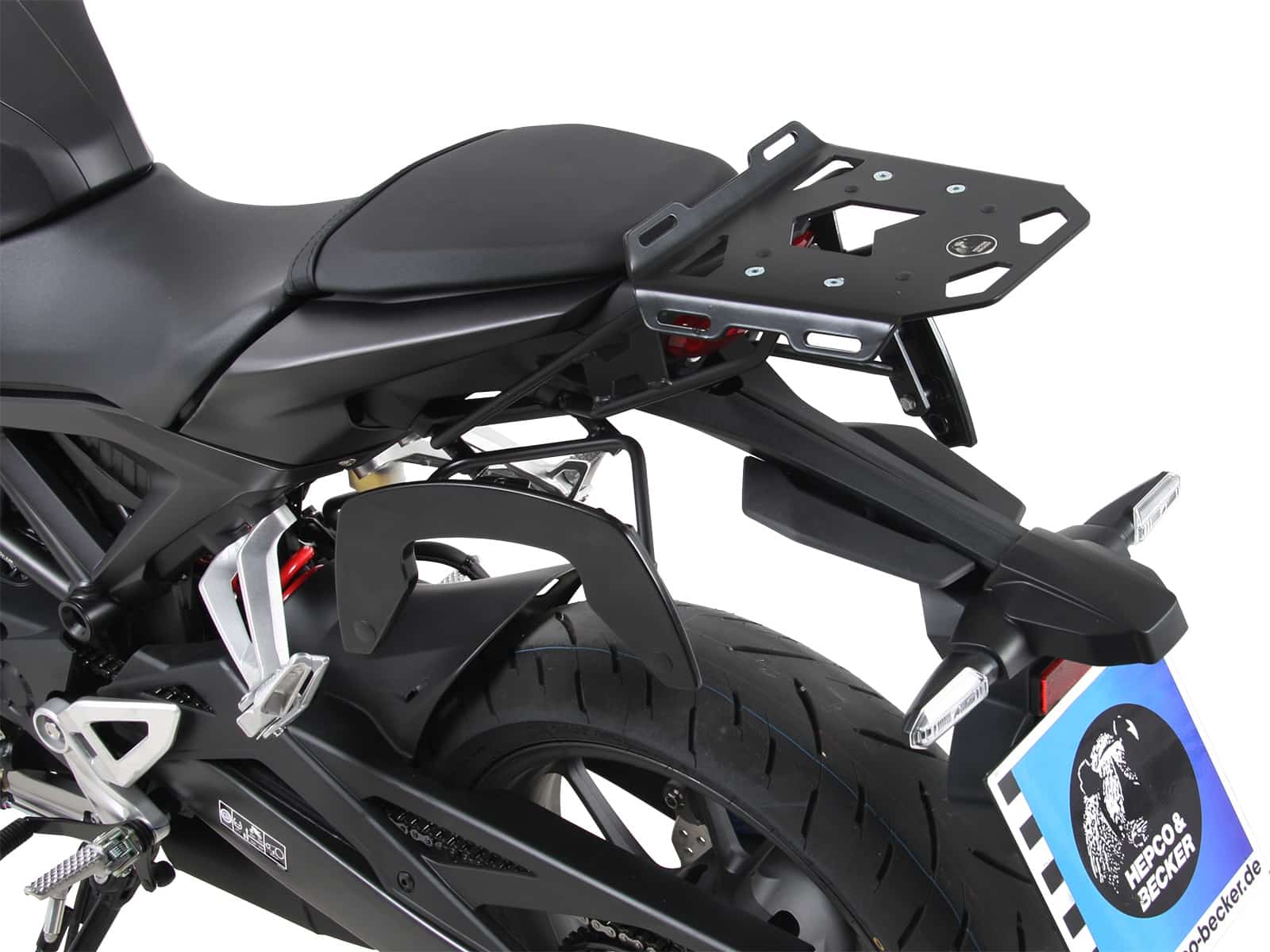 C-Bow Seitenträger schwarz für Honda CB 125 R (18-24) Hepco & Becker