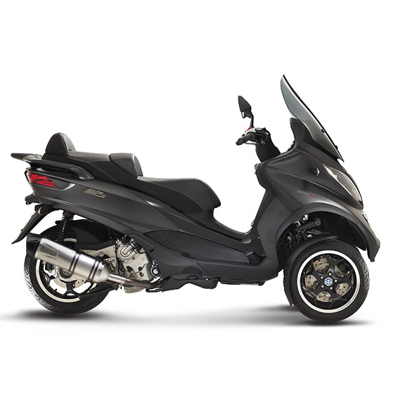 LeoVince Auspuffanlage SBK LV One Evo 2, Edelstahl, Slip On für Piaggio MP3 400 / 500