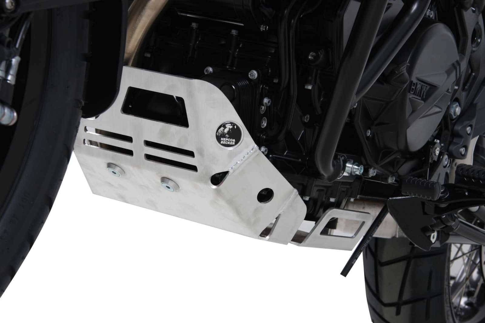 Motorschutzplatte silber für BMW F 650 GS Twin /F 700 GS Hepco & Becker