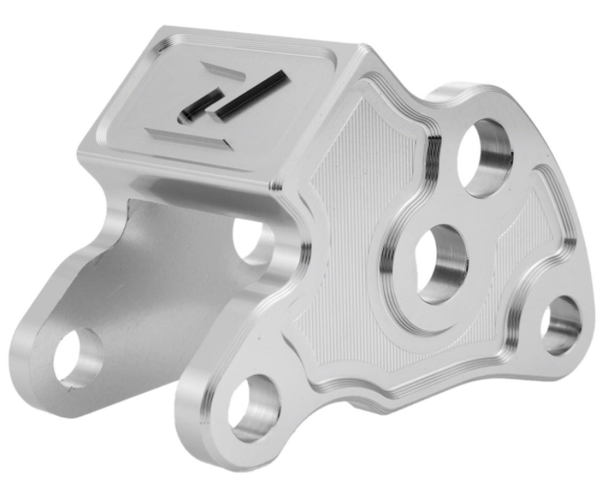 Adapter für Tieferlegung Stoßdämpfer, hinten für Vespa Primavera/​Sprint, silber