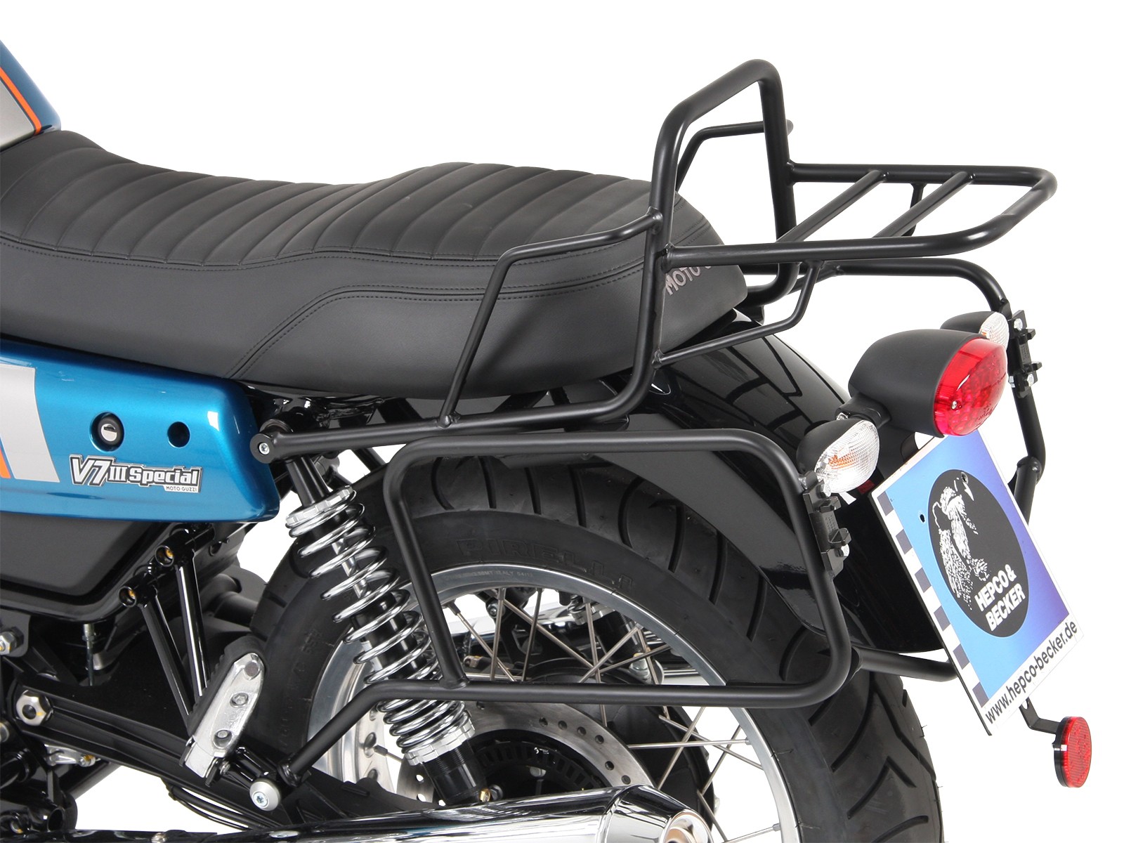 Rohrgepäckbrücke Topcase-Träger schwarz für V 7 III stone/ special/ Anniversario/ Racer (Bj.17-)