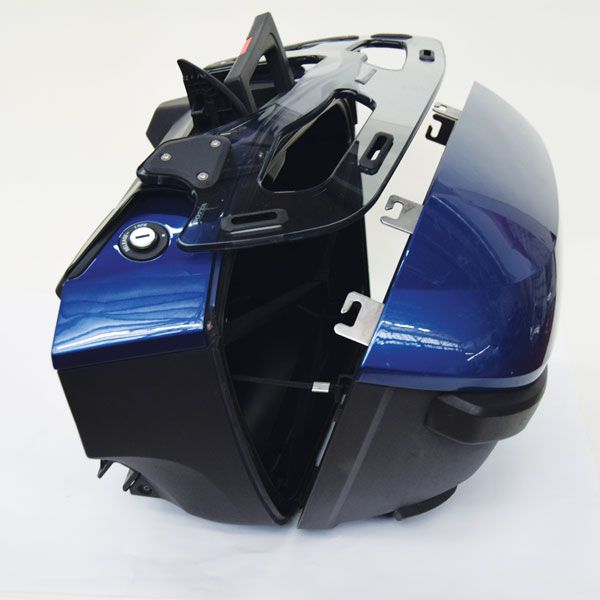 Gepäckträger für Seiten-Koffer BMW K 1600 GT/GTL, R 1250 RT, R 1200 RT, PMMA, leicht getönt