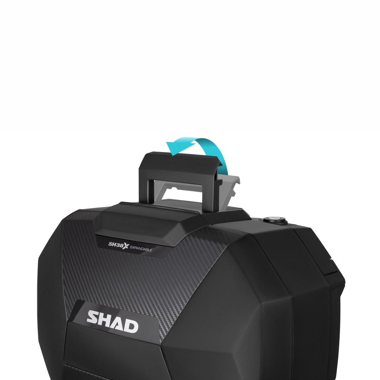 Shad Seitenkoffer Satz SH38X erweiterbar, Carbon-Optik / schwarz, 38l