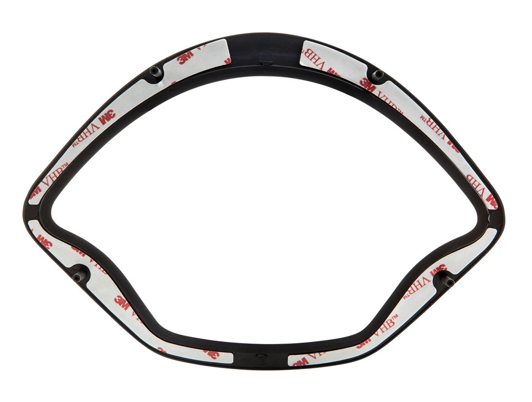 Zierring Tachometer für Vespa GTS/​GTS Super 125-300ccm ('14-), schwarz matt