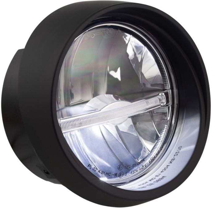 Scheinwerfer LED für Vespa Primavera 50-150ccm 2T/​4T (-'18), schwarz matt