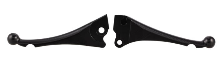 Sporthebel Set Bremse "Shorty 3D" links/rechts für Vespa LX/​LXV/​S/​Primavera/​Sprint, schwarz