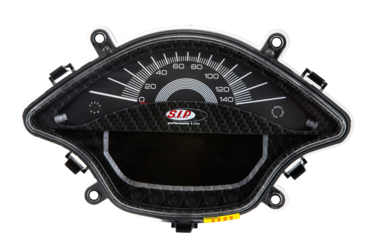 Drehzahlmesser/Tacho für Vespa Primavera/​Sprint 50-150ccm 2T/​4T AC, carbonlook