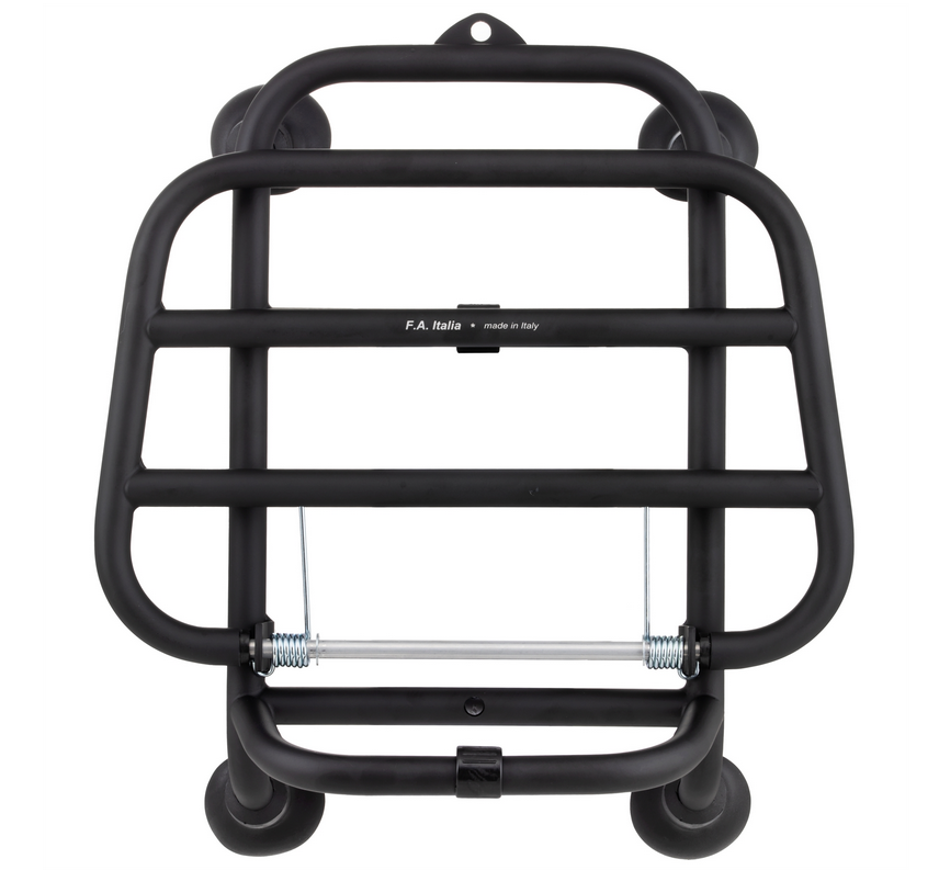Gepäckträger vorne für Vespa GTS /​GTS Super HPE /​GTV 125/​300 ('19-), klappbar, schwarz matt