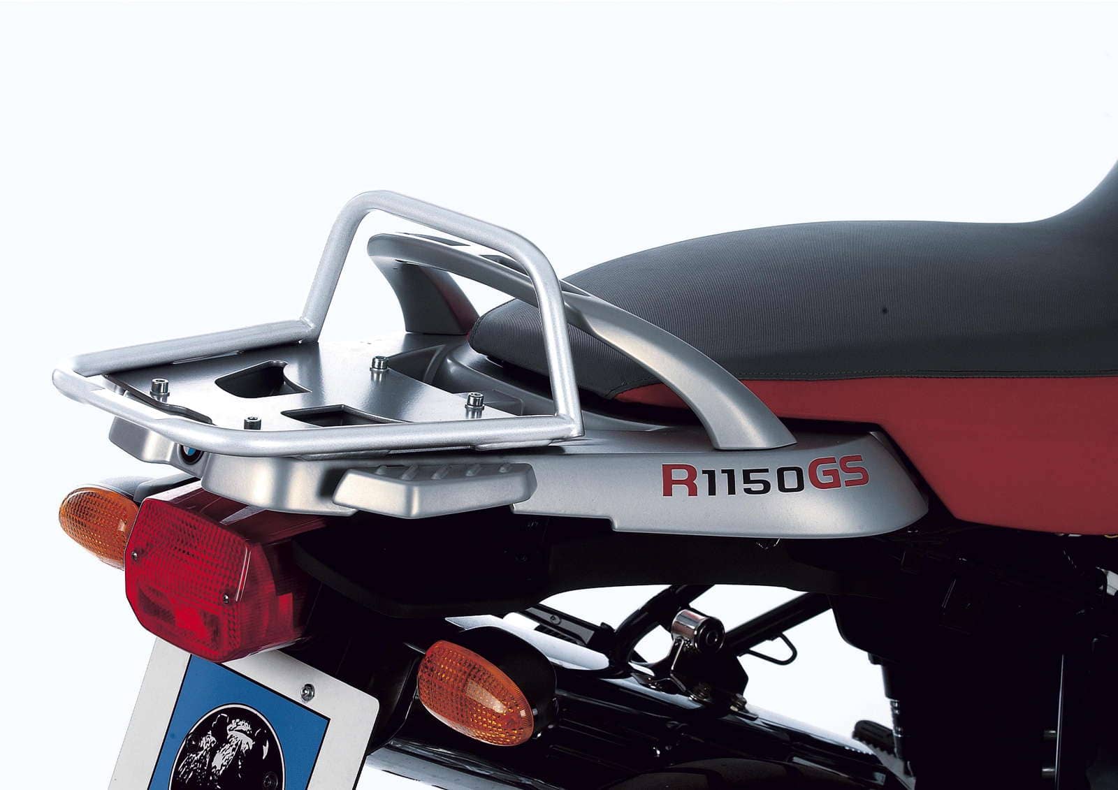 Rohrgepäckbrücke Topcase-Träger silber für BMW R 1150 GS Adventure (01-05) Hepco & Becker