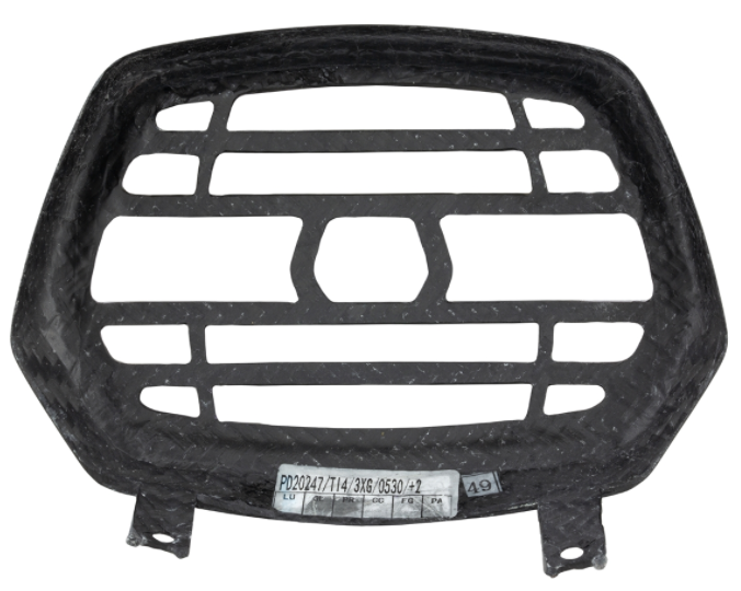 Lampenring mit Gitter für Vespa Sprint 50-150ccm 2T/​4T ('13-'18), Carbon