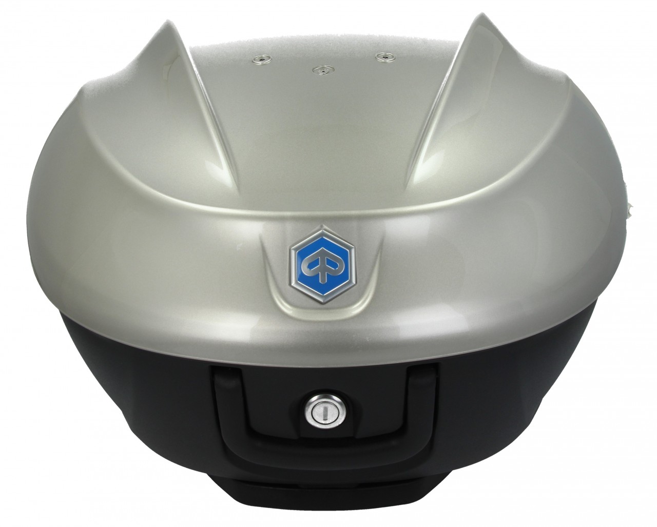 Top Case Kit 36 l. Grau Cloud G04 Original Piaggio für Beverly HPE (inkl. Halteplatte)