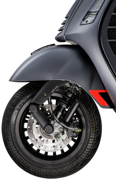Stoßdämpfer vorne für Vespa GTS/​GTS Super/​GTV/​GT 60/​GT/​GT L 125-300ccm, schwarz matt