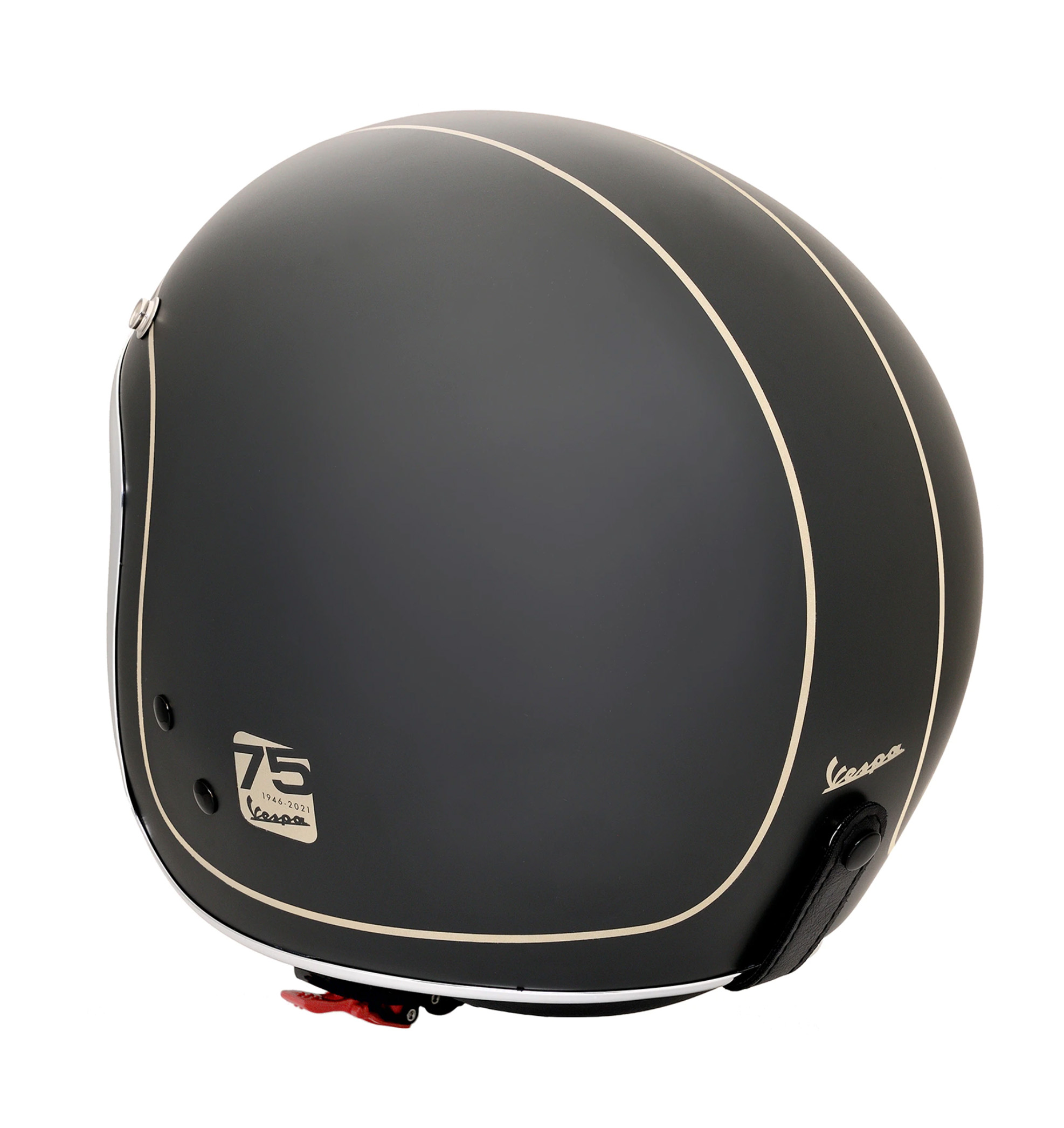 Vespa 75 Jahre Jethelm, grau-gold