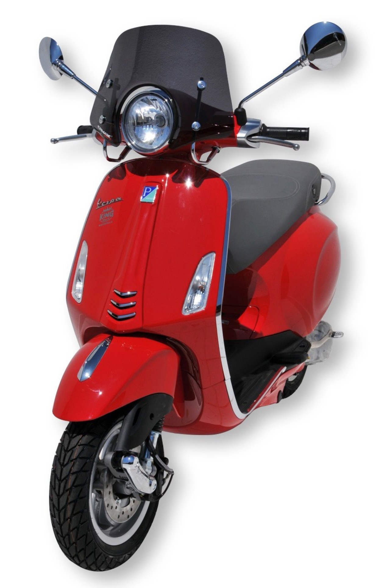 Windschild ERMAX Piccolo H 300 mm für Vespa Primavera 50-150ccm 2T/​4T, getönt