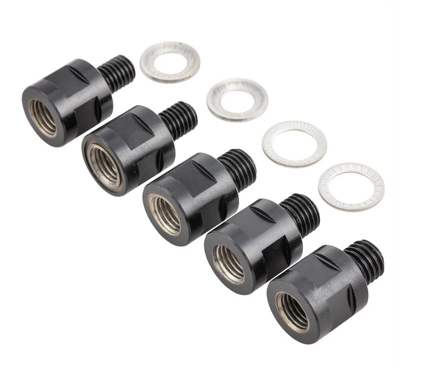 Spiegeladapter RIZOMA "Direct Mount" für Vespa, schwarz eloxiert