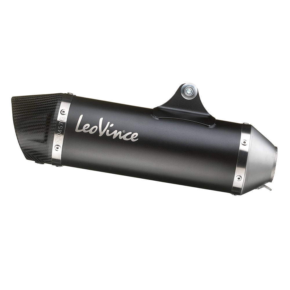 LeoVince Auspuffanlage SBK Nero Evo 2, Edelstahl, Slip On für Piaggio MP3 400 / 500