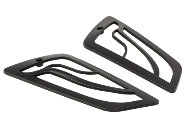 Blinkergitter rechts und links, vorne für Vespa GTS/​GTS Super/​GTV/​GT 60/​GT/​GT L, schwarz matt