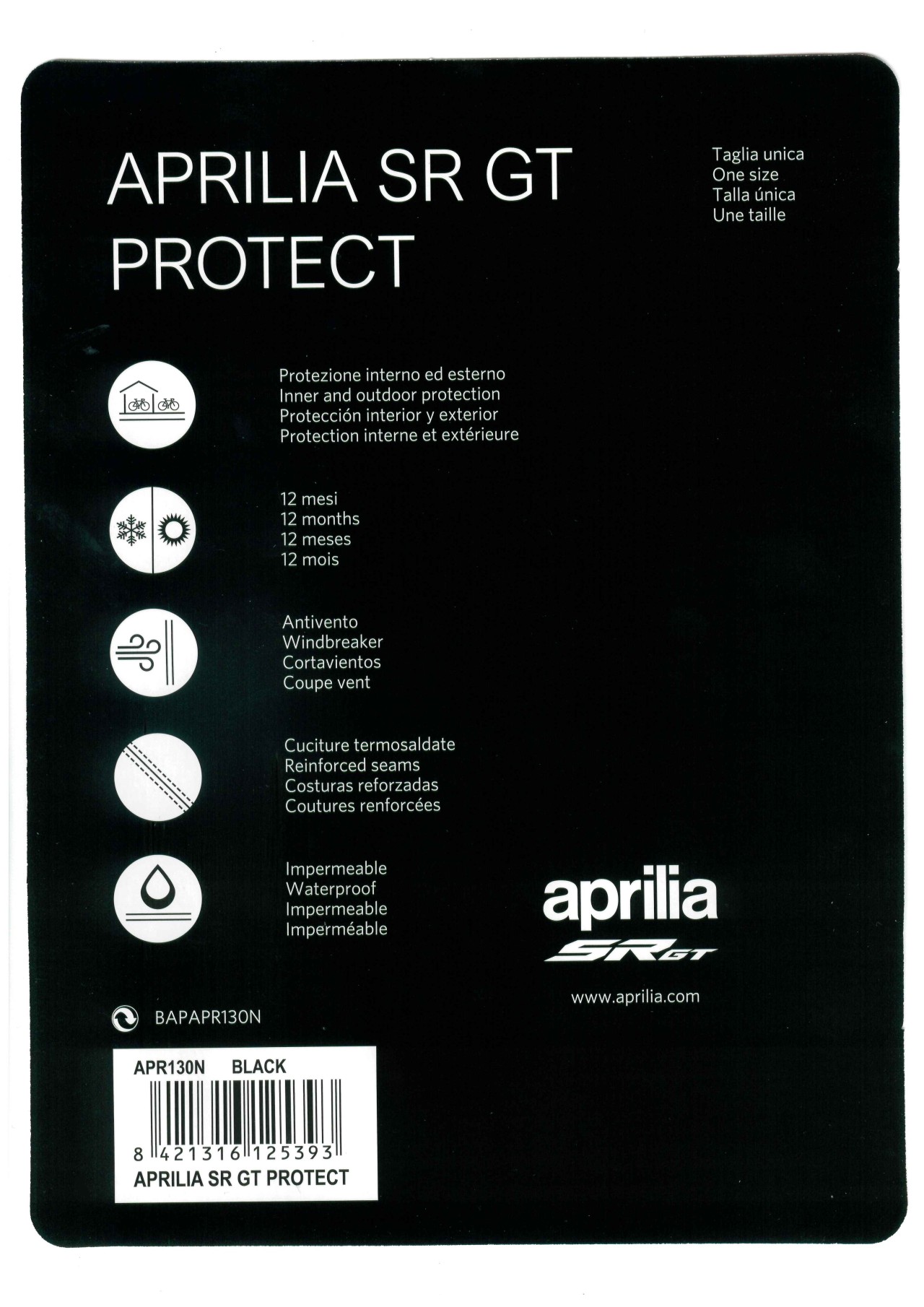 Outdoor Faltgarage für Aprilia SR GT 125 / 200