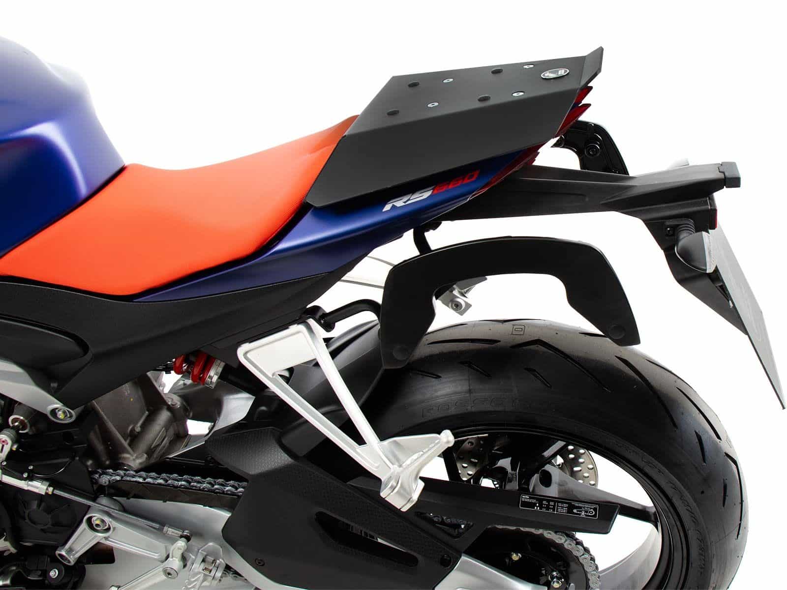 C-Bow Seitenträger schwarz für Aprilia Tuono 660 (20-21) / RS 660 (20-24) Hepco & Becker