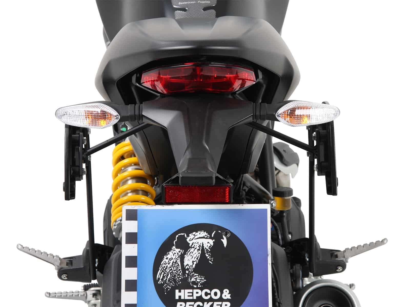 C-Bow Seitenträger schwarz für Ducati Monster 797 (17-20) Hepco & Becker