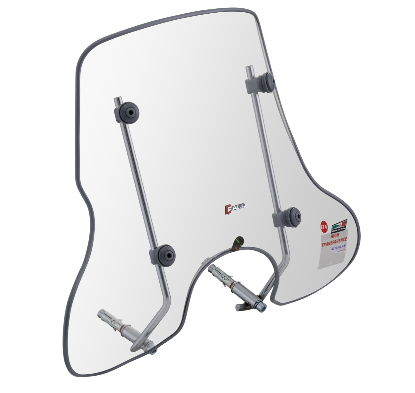 Windschild FACO 4 Jahreszeiten für Vespa ET2/​ET4 50-150ccm, klar