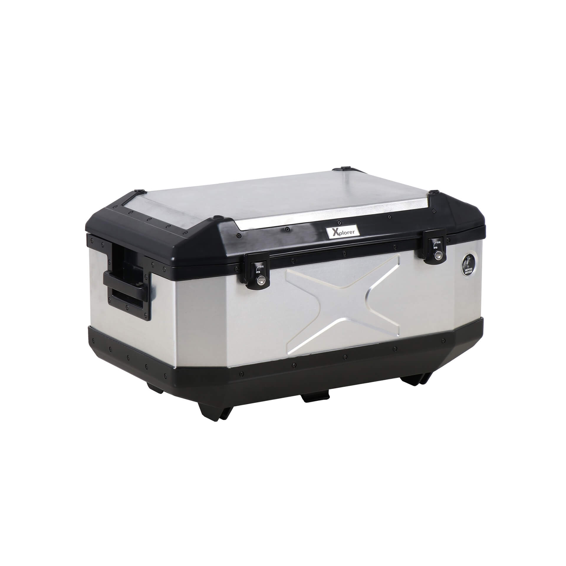 Alu-Topcase Xplorer 60 Liter Aluminium silber Hepco & Becker