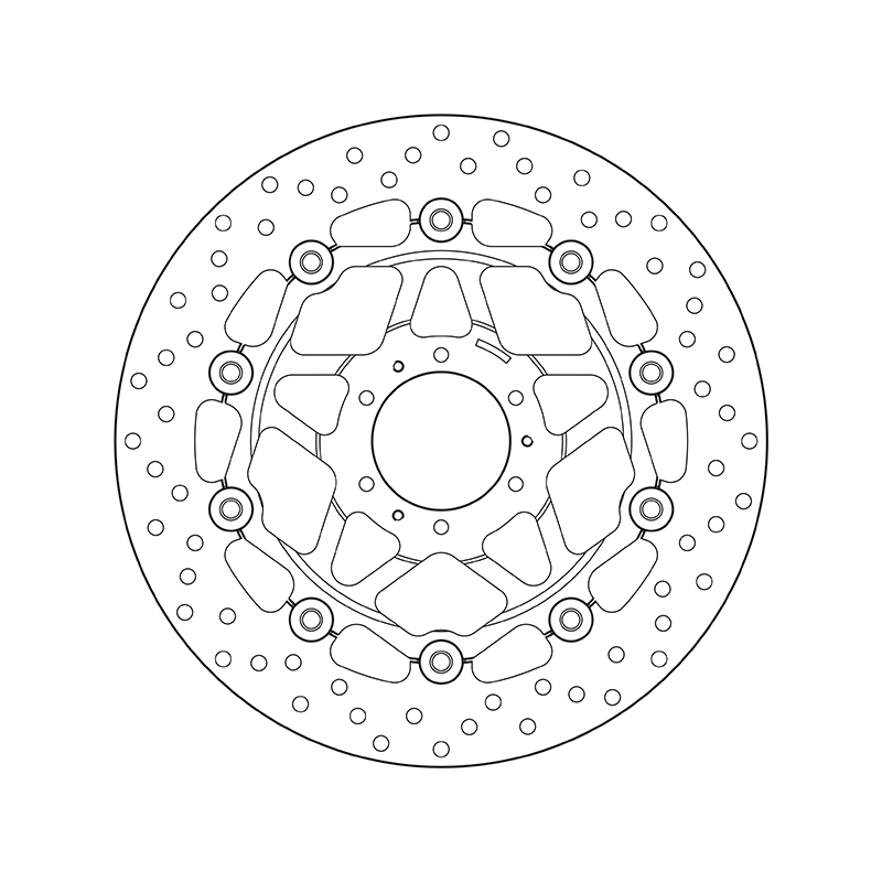 BREMBO Serie Oro rund schwimmend Bremsscheibe