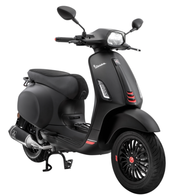 Monoschlitzrohr Beinschild & Trittblech komplett für Vespa Primavera/​Sprint 50-150ccm
