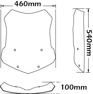 Hohe Windschutzscheibe für BMW R 1200 GS LC /Adventure LC /Rallye, R 1250 GS