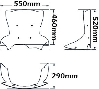 Hohe Windschutzscheibe auf Originalhalterungen für BMW F 800 GS Adventure (13-18), leicht getöhnt
