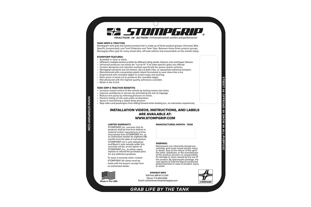 Stompgrip hybrid, Volcano, für Honda CBR600RR, 2013-2023