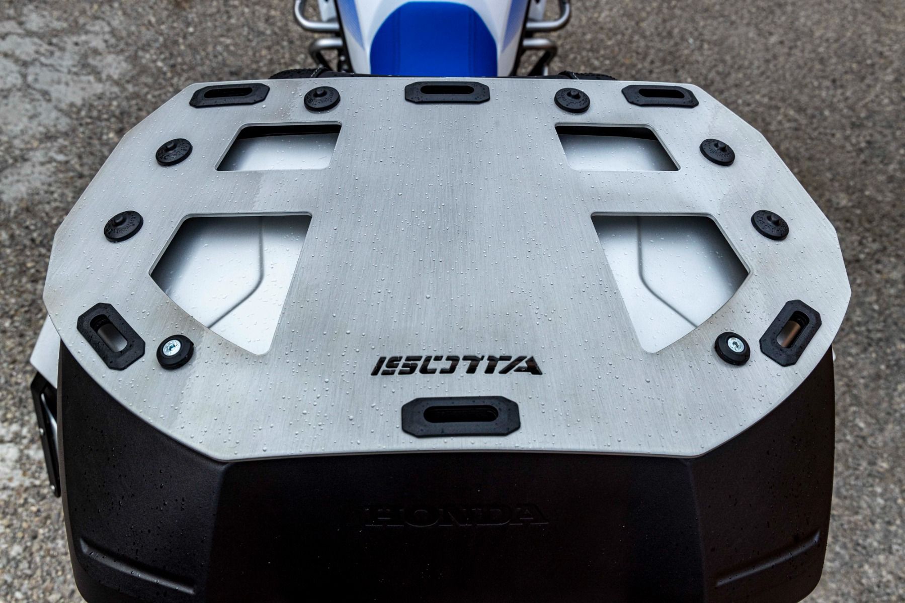 Gepäckträger für Topcase Honda XL 750 Transalp /NT 1100 /ADV 750 /NC 750 X, Alu gebürstet, poliert