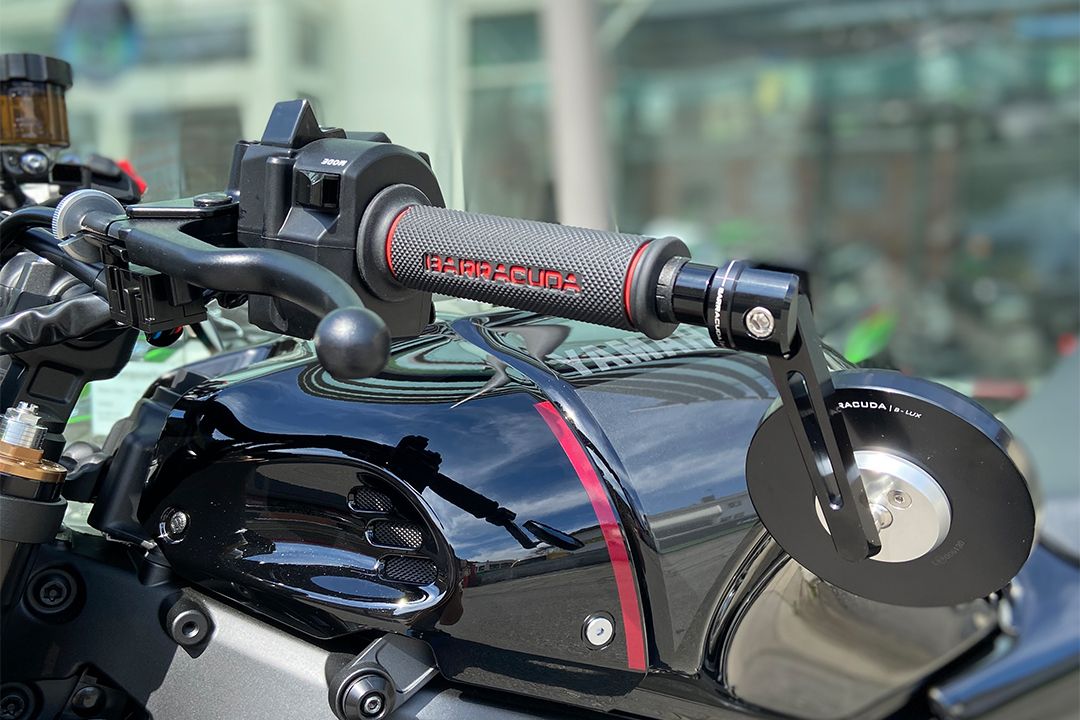 Barracuda Spiegel SKIN-S BAR END B-LUX schwarz/silber