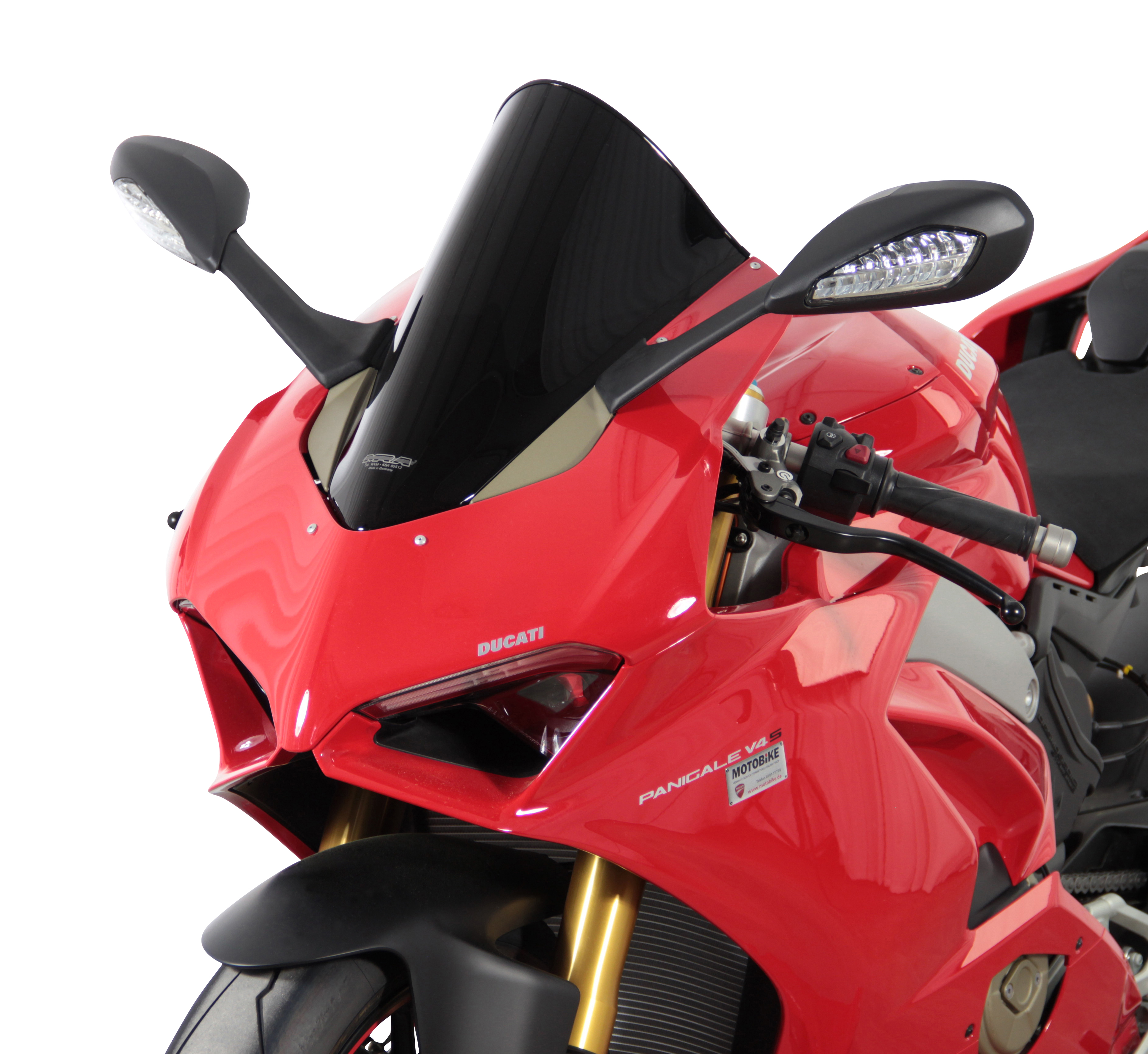 Racingscheibe "R" schwarz für Panigale V4 /R /S Orignal MRA
