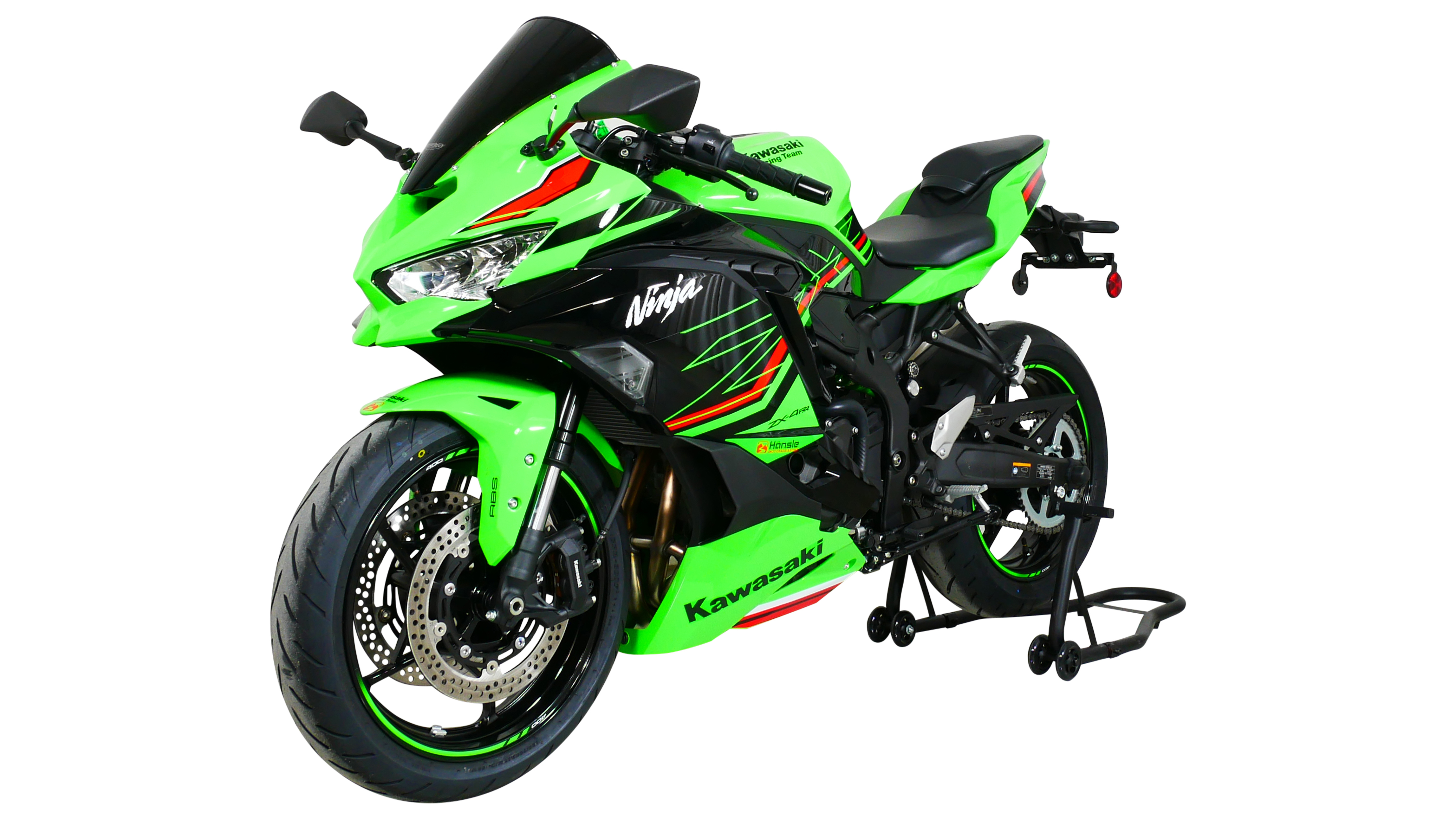 MRA Racingscheibe "R" schwarz für Kawasaki ZX-4 R / ZX- 4 RR (24-)