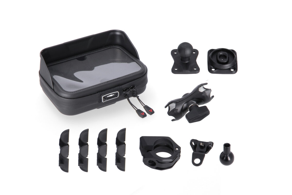 SW-Motech Navi-Halterung Kit T-Lock mit Navi Case für Ducati Multistrada 1200 /S /Enduro