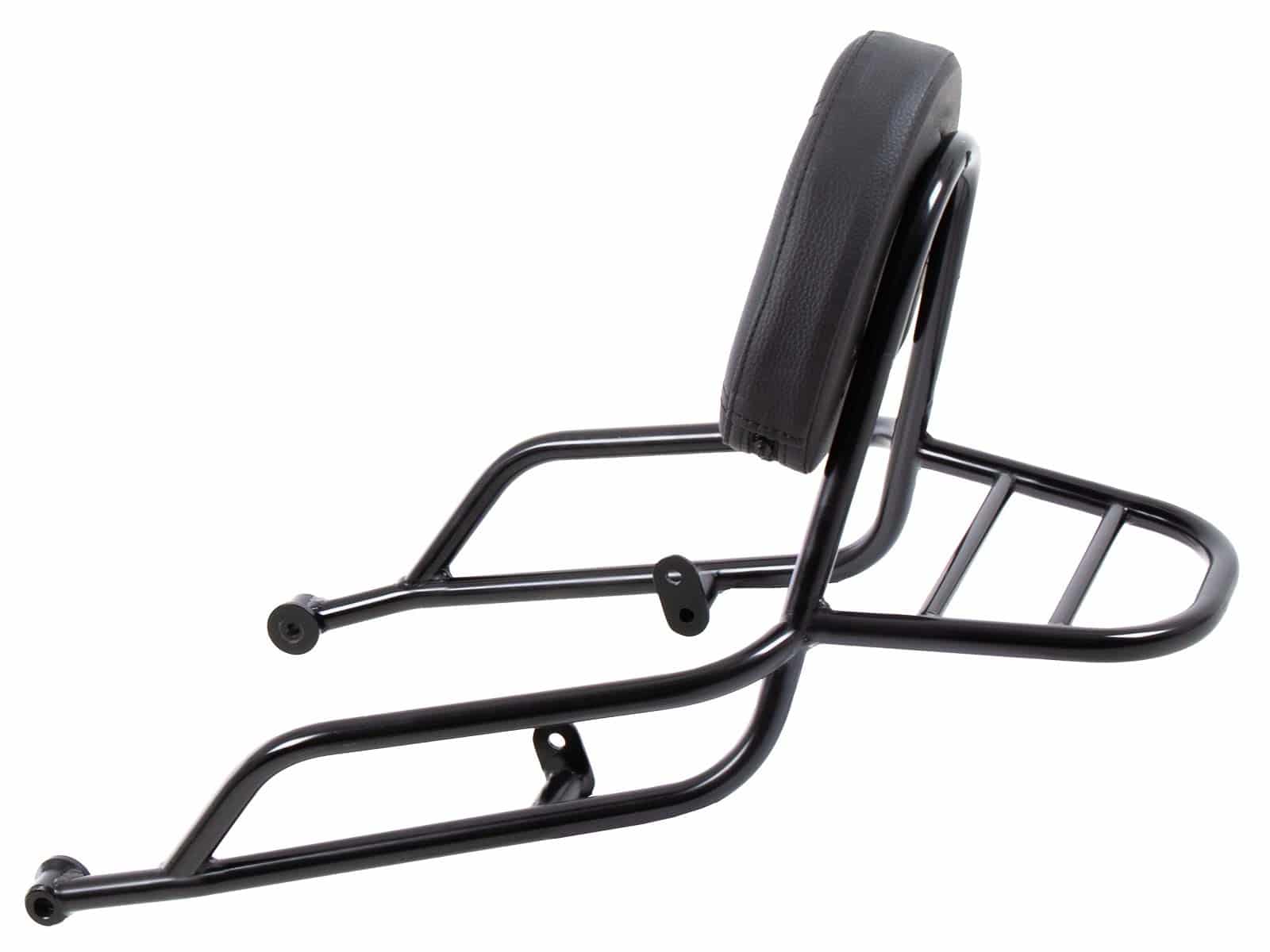 Sissybar mit Gepäckträger schwarz für Moto Guzzi V7 850 Sport (25-) Hepco & Becker