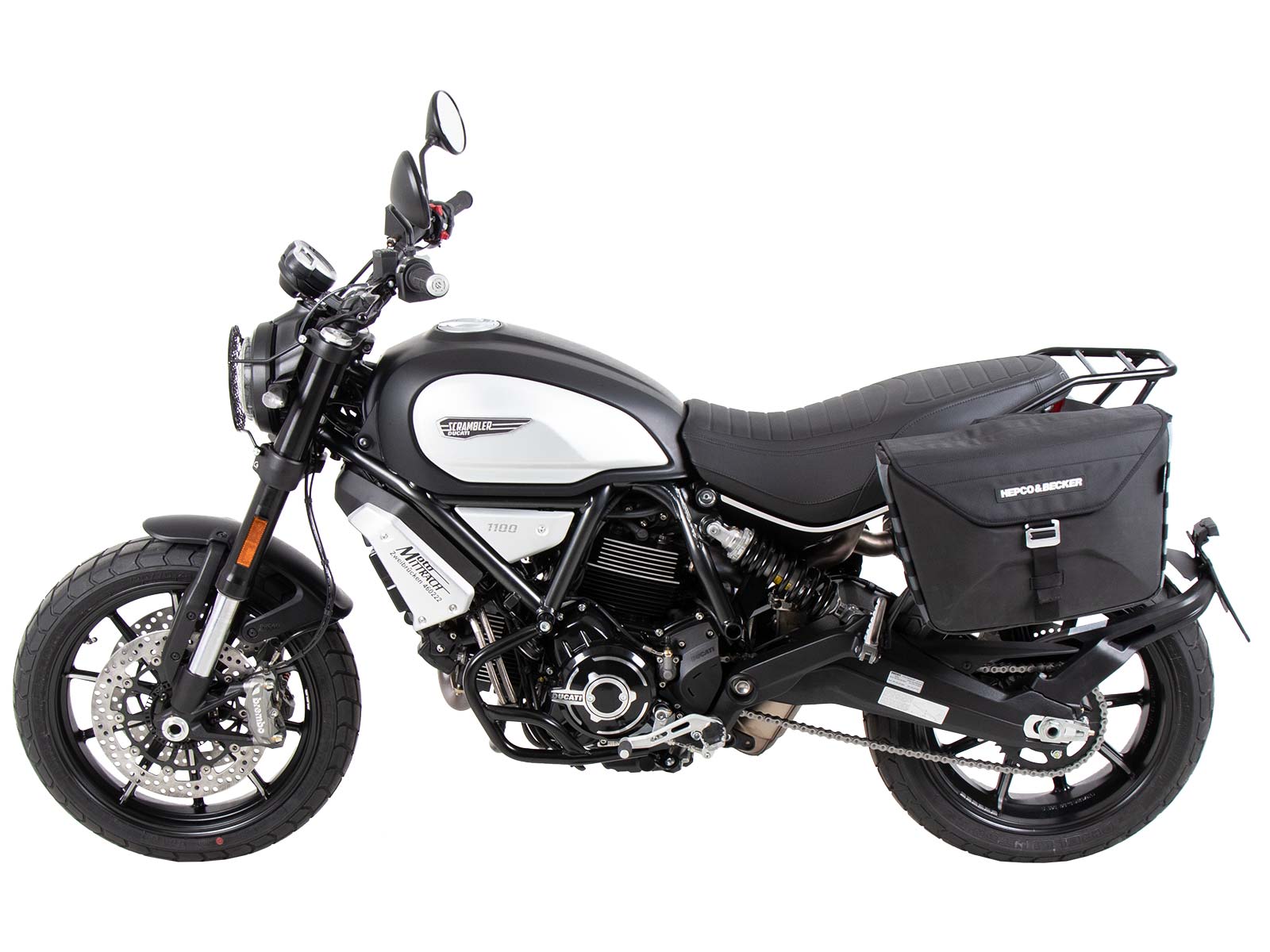 C-Bow Seitenträger links für Ducati Scrambler 1100 Dark Pro /Pro /Sport Pro (21-24) Hepco & Becker
