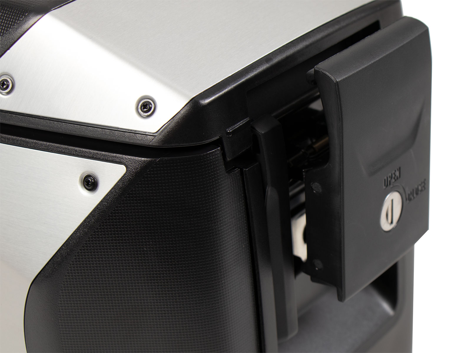 Xcore Seitenkofferset silber für C-Bow Träger Hepco & Becker