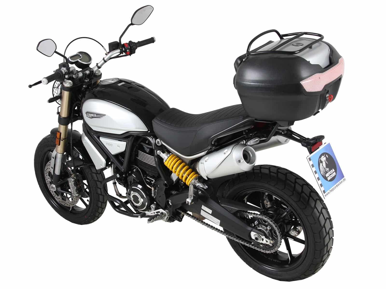 Easyrack Topcaseträger schwarz für Ducati Scrambler 1100 /Special /Sport (18-20) Hepco & Becker