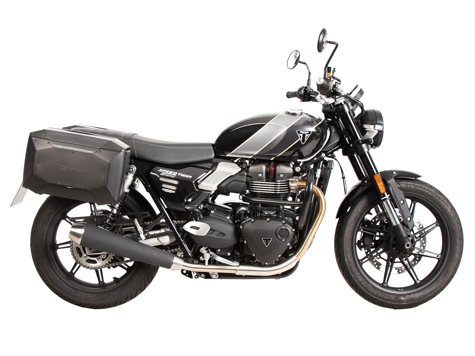 C-Bow Seitenträger schwarz für Triumph Speed Twin 900 (25-) Hepco & Becker