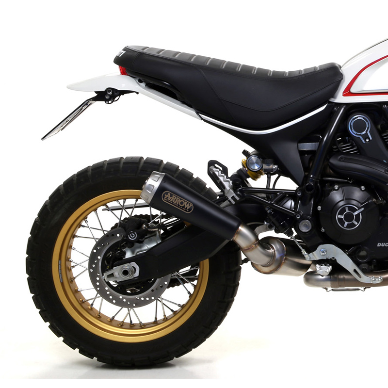 ARROW DARK PRO-RACE Endschalldämpfer schwarz für Ducati Scrambler 800 Desert Sled ab Modelljahr 2017