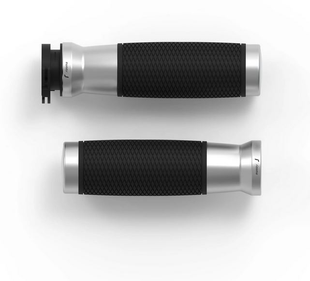 Griffe RIZOMA Urlo RS Ø 22/24 mm L 120 mm für Vespa Primavera/​Sprint, silber eloxiert