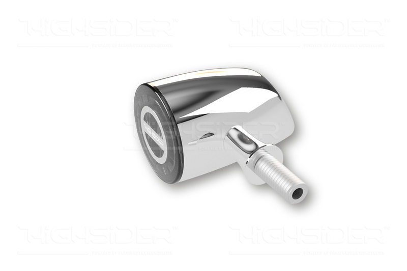 HIGHSIDER pro Rocket Classic LED Blinker/Positionslicht Chrom 2in1, E-Geprüft (Paar)